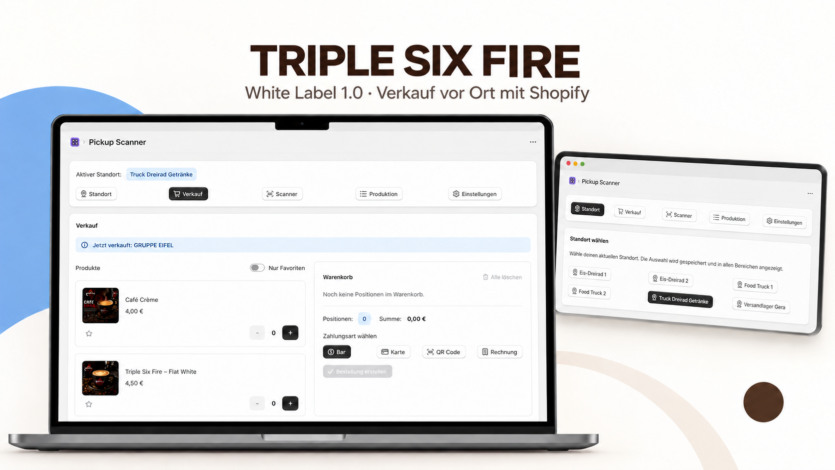 TRIPLE SIX FIRE White Label 1.0: Verkauf und Standortwahl in Shopify